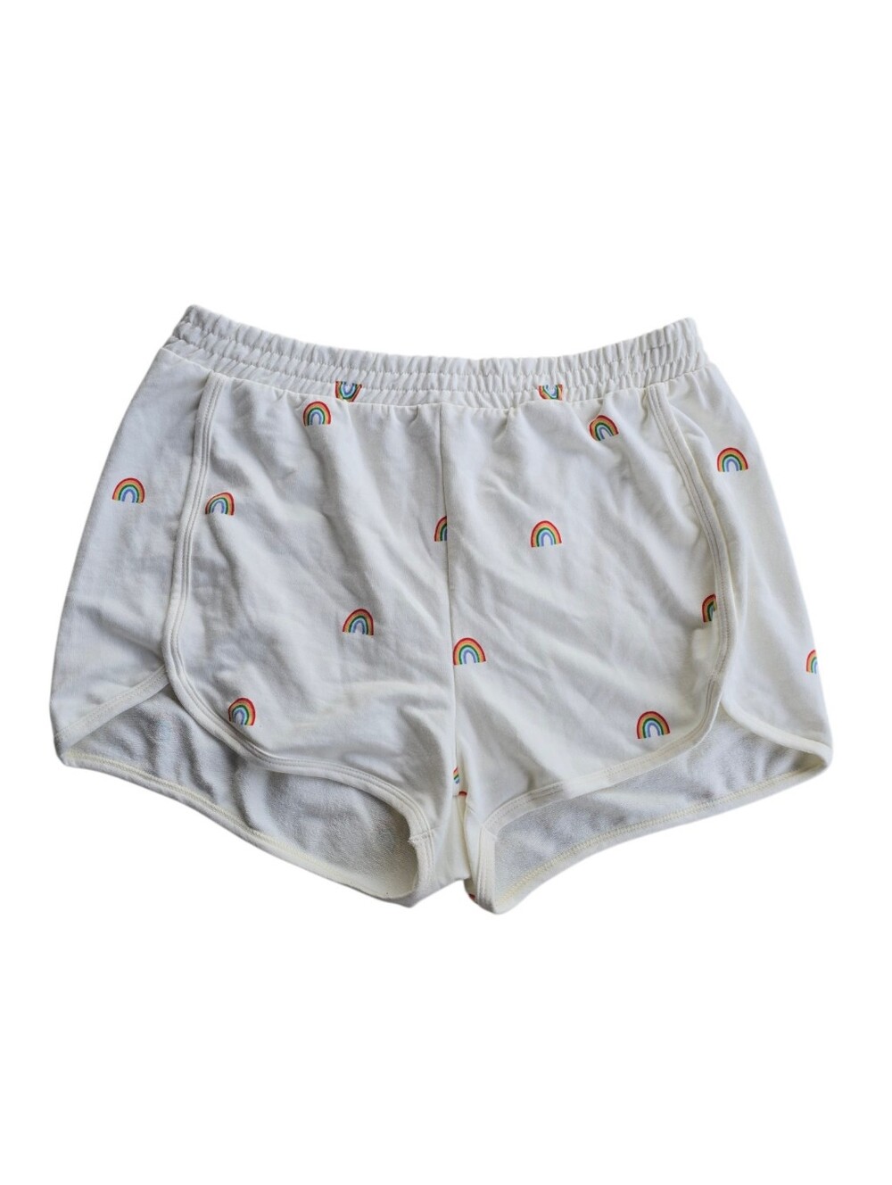Spiritual Gangster Rainbow Lounge Sweat Shorts Size Large